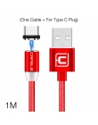 Cafele 100 cm LED magnetyczny kabel USB magnes wtyczka + kabel USB C + kabel Micro USB + kabel USB do telefonu iPhone X 8 7 6 Pl