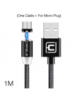 Cafele 100 cm LED magnetyczny kabel USB magnes wtyczka + kabel USB C + kabel Micro USB + kabel USB do telefonu iPhone X 8 7 6 Pl