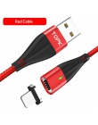 TOPK 1 M QC3.0 USB C kabel magnetyczny typu C szybki kabel do ładowania dla iphone x Max 8 7 6 Plus Samsung xiaomi Huawei kabel 