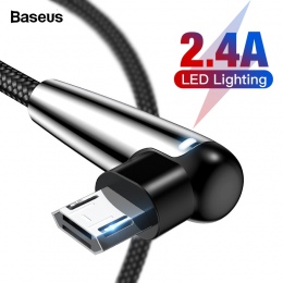 Baseus oświetlenie kabel Micro USB odwracalne szybkie ładowanie kabel Microusb do Samsung A7 2018 Xiaomi Redmi Note 5 Android ła