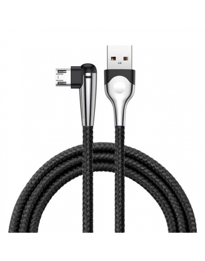 Baseus oświetlenie kabel Micro USB odwracalne szybkie ładowanie kabel Microusb do Samsung A7 2018 Xiaomi Redmi Note 5 Android ła