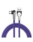 Baseus oświetlenie kabel Micro USB odwracalne szybkie ładowanie kabel Microusb do Samsung A7 2018 Xiaomi Redmi Note 5 Android ła