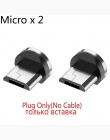 Okrągły kabel magnetyczny typ wtyczki C Micro USB C wtyczki szybkie ładowanie telefonu Microusb typu C magnes ładowarka wtyczka 