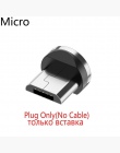 Okrągły kabel magnetyczny typ wtyczki C Micro USB C wtyczki szybkie ładowanie telefonu Microusb typu C magnes ładowarka wtyczka 