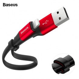 Baseus przenośny kabel USB dla iPhone XS Max XR X 8 7 6 6 s Plus 5 5S se szybkie ładowanie danych przewód ładowarki przewód kabe