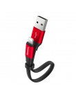 Baseus przenośny kabel USB dla iPhone XS Max XR X 8 7 6 6 s Plus 5 5S se szybkie ładowanie danych przewód ładowarki przewód kabe