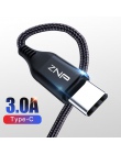 ZNP 3A szybkie ładowanie 3.0 kabel USB typu C do Redmi Note 7 szybkie ładowanie typu C kabel do samsung S10 S10E S9 S8 Plus kabe