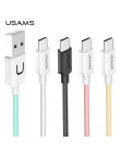 Kabla USB typu C, USAMS typu C kabel do Samsung S8 uwaga 9 Huawei Xiaomi oneplus USB-C szybka ładowarka kabel do transmisji dany