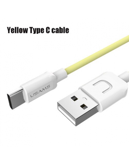 Kabla USB typu C, USAMS typu C kabel do Samsung S8 uwaga 9 Huawei Xiaomi oneplus USB-C szybka ładowarka kabel do transmisji dany