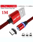 USLION 2 M szybkie ładowanie kabel magnetyczny Micro USB typu C ładowarka do telefonu iPhone XS X XR 8 7 Samsung S10 9 magnes te