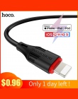 Kabel USB HOCO dla iphone 6 7 8 X XR XS Max 5 5S 1 M dane szybki kabel do ładowania dla iPad Pro ładowarka do iPhone’a przewód