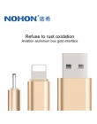 NOHON Micro USB 2 w 1 oświetlenie kabel do ładowania dla iPhone 6 S 7 8 Plus X XS MAX XR szybka ładowarka kable do Samsung Xiaom