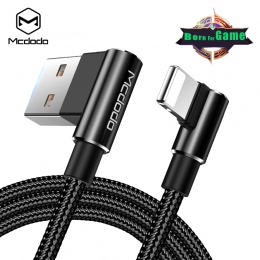Mcdodo 90 stopni lub przejściówkę ze złącza Lightning na USB kabel 2.4A przewód szybkoładujący dla iPhone X 8 7 6 Plus 5S SE iPa
