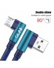 OLAF 2 m mikro kabel USB 90 stopni szybka ładowarka kabel do Huawei dla Xiaomi przewód USB Micro danych kabel do Androida telefo