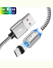 OLAF 1 M i 2 M LED kabel magnetyczny i mikro kabel USB i USB typu C kabel Nylon pleciony typu -C kabel magnetyczny do ładowania 