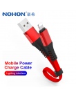 NOHON krótki kabel USB ładowania kabel do transmisji danych oświetlenie dla iphone XS XR X 8 7 6 6 S 5S 5C 5 plus dla ipada Mini