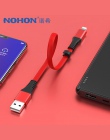 NOHON krótki kabel USB ładowania kabel do transmisji danych oświetlenie dla iphone XS XR X 8 7 6 6 S 5S 5C 5 plus dla ipada Mini