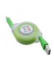 , Zwijany LED światła kabel Micro USB Luminous zamiennik dla Android danych portu kabel telefoniczny ładowarka