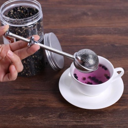 Łatwe ze stali nierdzewnej sitko do herbaty czajniczek Ball zaparzacz sitkowy do herbaty filtr wielokrotnego użytku do herbaty m