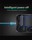 USLION LED Luminous magnetyczny kabel USB dla iPhone Huawei Samsung kabel USB typu C & Micro ładowarka do telefonu na USB płynąc