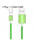 USLION LED Luminous magnetyczny kabel USB dla iPhone Huawei Samsung kabel USB typu C & Micro ładowarka do telefonu na USB płynąc