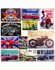 Płytki nazębnej motyw samochód znaki na metalowej blaszce w stylu vintage motocykl plakat na ścianie naklejki płyta malowanie Ba
