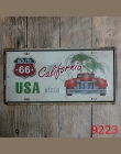 Las Vegas dekoracje ścienne do domu Metal plakat Texas US 66 w stylu Vintage plakietki emaliowane Maine kalifornii nowy jork sam