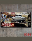 Las Vegas dekoracje ścienne do domu Metal plakat Texas US 66 w stylu Vintage plakietki emaliowane Maine kalifornii nowy jork sam