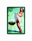 Tata jest grill najlepiej mięso Retro tablica dekoracje ścienne dla Bar Pub kuchnia dom w stylu Vintage Metal plakat płyta metal