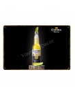 Corona dodatkowe piwo plakat metalowe plakietki emaliowane Retro naklejki ścienne na Bar Pub Cafe dekoracji sztuki tablica Vinta