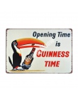 Rekordów guinnessa płytki nazębnej znaki na metalowej blaszce w stylu vintage Bar Pub płytki dekoracyjne wódki naklejki ścienne 