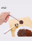 ETya 1 PC trwałe łyżka ze stali nierdzewnej z klips do torebek mielonej herbaty łyżka do kawy z przenośnej torbie uszczelnienie 