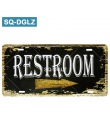 [SQ-DGLZ] mile widziane/WIFI tablicy rejestracyjnej sklep dekoracje ścienne toalety plakietka emaliowana Vintage przewodnik po d