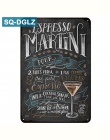 [SQ-DGLZ] nowy Martini i Mojito koktajl Menu plakietka emaliowana Bar dekoracje ścienne klub metalowe rzemiosło wystrój domu mal