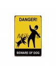 [Mike86] uważaj na pies straży na służbie ostrzeżenie niebezpieczeństwo metalowa plakietka emaliowana tablica dekoracyjna plakat