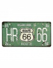 Film Celebrity stany zjednoczone znaki na metalowej blaszce w stylu Vintage Route 66 numer samochodu rocznika garaż tablicy reje