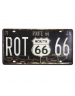 Film Celebrity stany zjednoczone znaki na metalowej blaszce w stylu Vintage Route 66 numer samochodu rocznika garaż tablicy reje