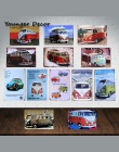 Vintage Home Decor marka samochodów autobus Combi Wagon metalowe tabliczki malarstwo plakat artystyczny garaż Pub Bar pokój Tin 
