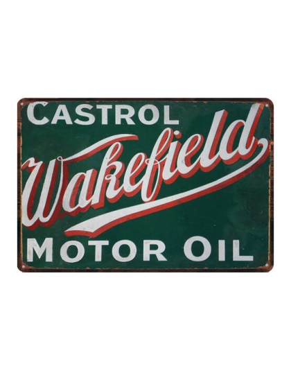 Olej silnikowy garażu Vintage plakietka emaliowana metalowa tablica ścienna Hotel Pub domu sztuki rzemiosła wystrój samochodu że