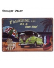Paradise Beach data data powrotu (plakietka emaliowana słynnego samochodu marka Art ścienne dekoracje Bar Pub dom garażu Metal m