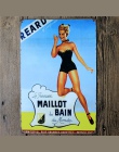 Amerykańska Retro plakat Pin Up Girl plakietki emaliowane dekoracji tablica Metal Vintage Cafe klub Bar ściany dekoracyjne do oz