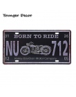 Shabby Chic motocykl metalowe plakietki emaliowane Motel prawo jazdy płyty zawodników pamiątka dla restauracja salon ściany wyst