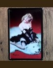 Pin Up Girl cyna metalowa plakietka z napisem metalowe ścienne w stylu Vintage Pub Cafe sklep Art Art Decor żelazo plakat Cuadro