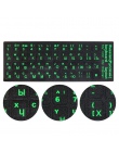 Wodoodporny Standard język rosyjski klawiatury naklejki układ z liter alfabetu przycisk do komputera folia ochronna na klawiatur