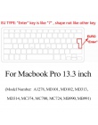 EU/UK/US klawiatura silikonowa pokrywa przezroczysty przezroczysty Protector dla Apple dla Macbook Air 11/Retina 12 /Air 13 15/P