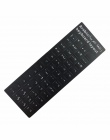 Rosyjski francuski angielski arabski hiszpański portugalski klawiatury naklejki list alfabet układ pokrywa naklejka na laptopa p
