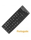 Rosyjski francuski angielski arabski hiszpański portugalski klawiatury naklejki list alfabet układ pokrywa naklejka na laptopa p