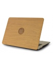 Nowa klasyczna drewna ziarna PU top skórzany dla MacBook Air Pro Retina 11 12 13 15 cal dotykowy Bar + klawiatura pokrywa