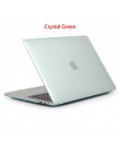 Crystal Matte na laptopa etui na Macbooka Air 13 Pro 15 Retina 11 12 cal z ekranem dotykowym matowe pokrycie A1706 A1707 A1989 a