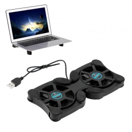 1 sztuk składany wentylator na USB Mini Octopus podkładka chłodząca pod Laptop Pad chłodzenia stojak bezpieczeństwa podwójne wen